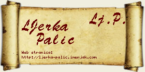 LJerka Palić vizit kartica